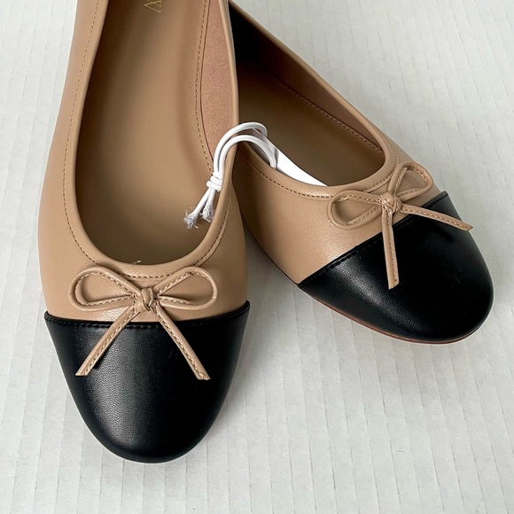 *NWT* J. Crew Ballet Flats with Cap Toe & Bow Slip-On / Flats - Picture 13 of 14